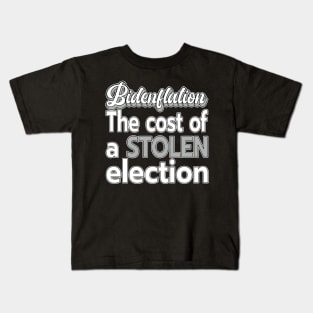 INFLATION BIDENFLATION SHIRT, STICKERS, AND MORE Kids T-Shirt